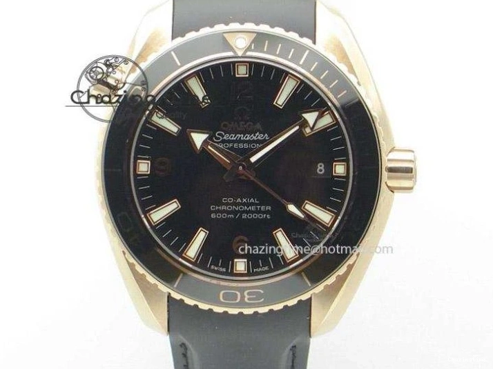 0131 Planet Ocean Master Chrono 45mm SS OM 1:1 Best Edition Black Dial Orange 12 On Rubber Strap A Durable 8169